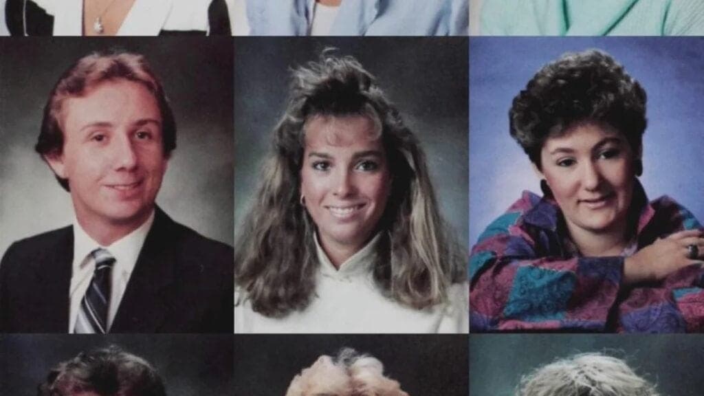 Two faces of the same age, decades apart